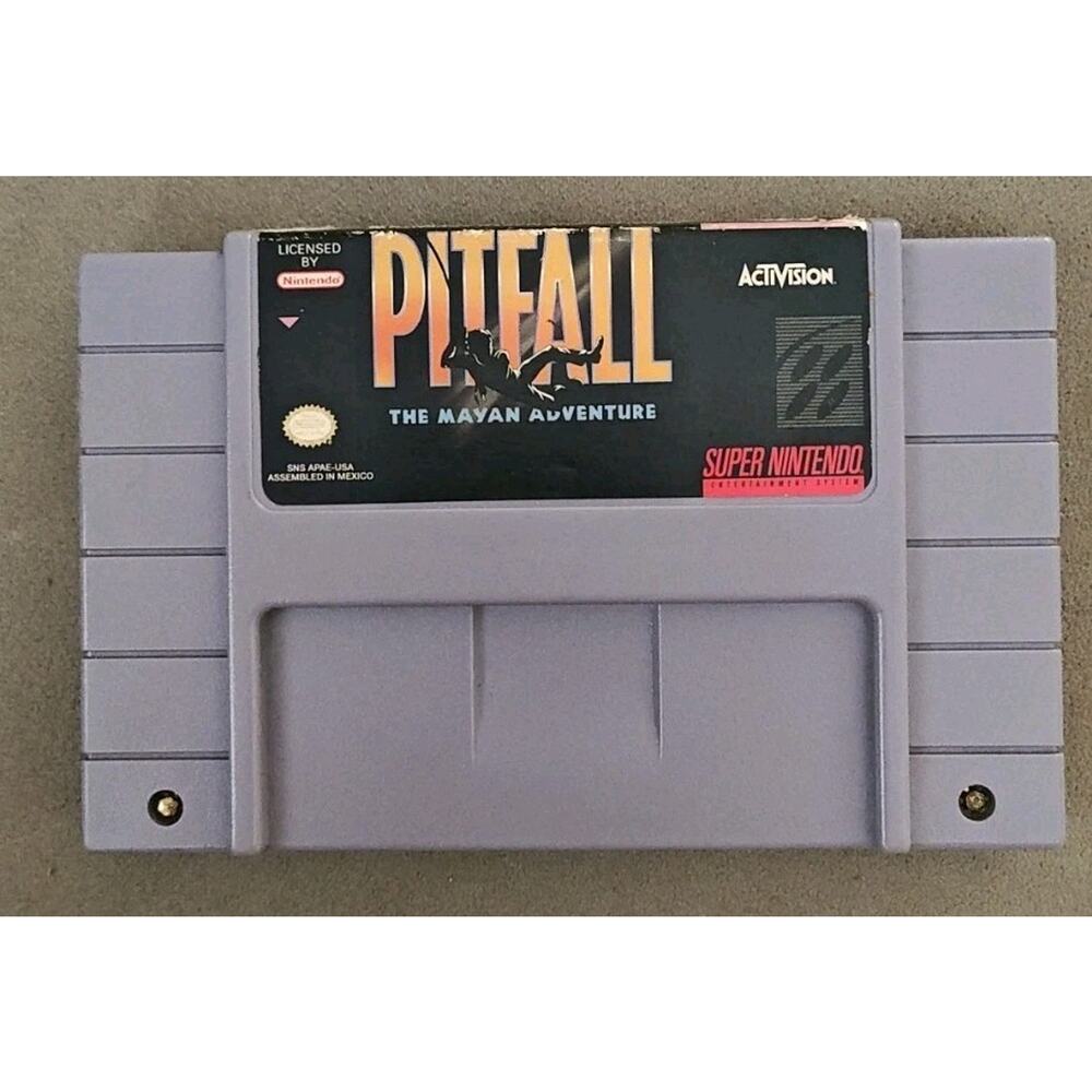 Pitfall: The Mayan Adventure (SNES, 1994) Cartridge Only.